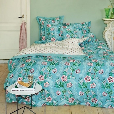 Housse de Couette PiP Studio Le Bois Fleuri Flanel Bijou Blue Percale