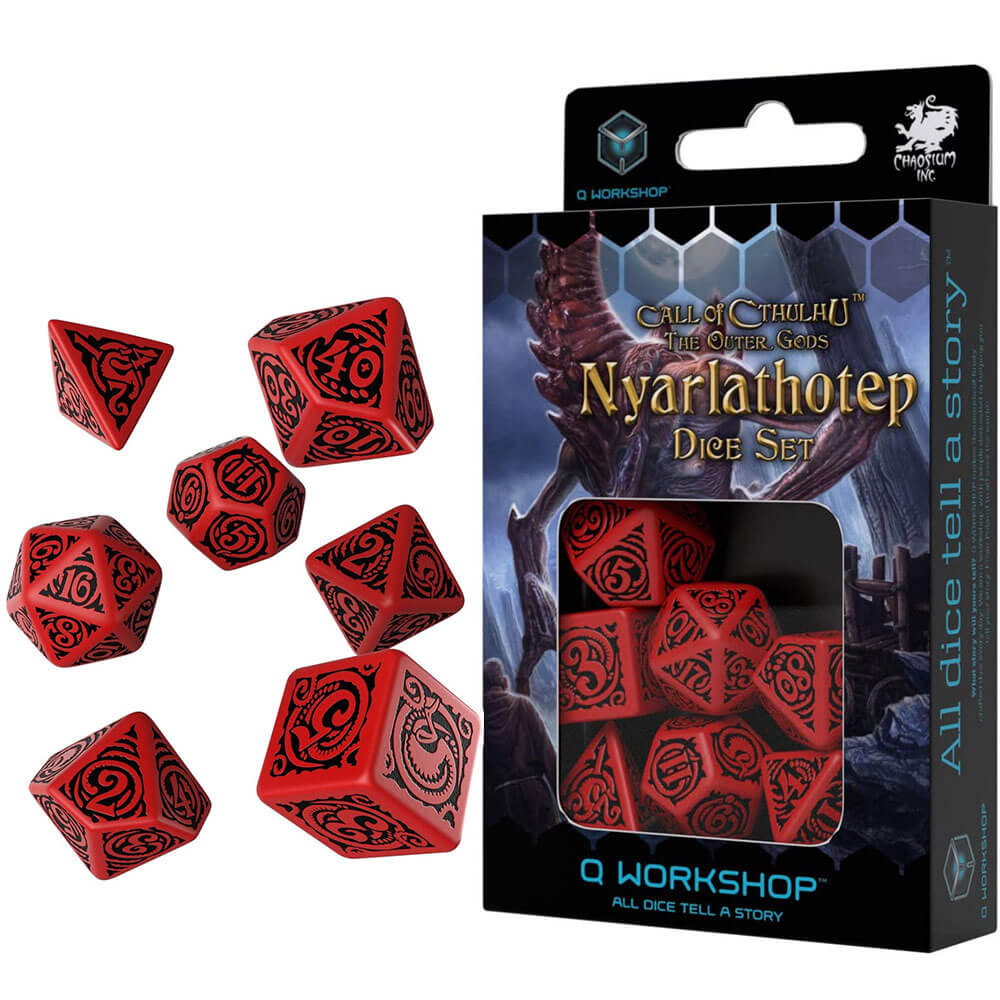 Q Atelier COC DIEUX EXTÉRIEURS NYARLATHOTEP DICE SET DE 7
