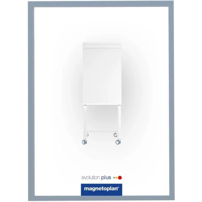 Cadres d'affichage magnétiques - A4 - Gris MAGNETOPLAN Lot de 5