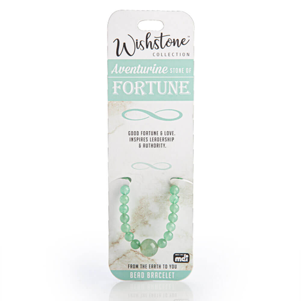 Bracelet de perle d'aventurine de la collection Wishstone