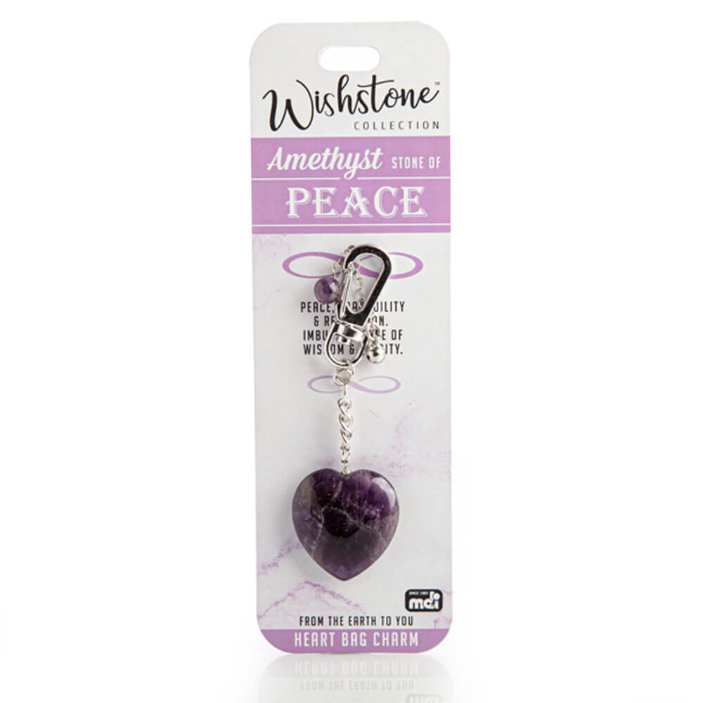 Collection de Wishstone Amethyst Heart Sac Charme