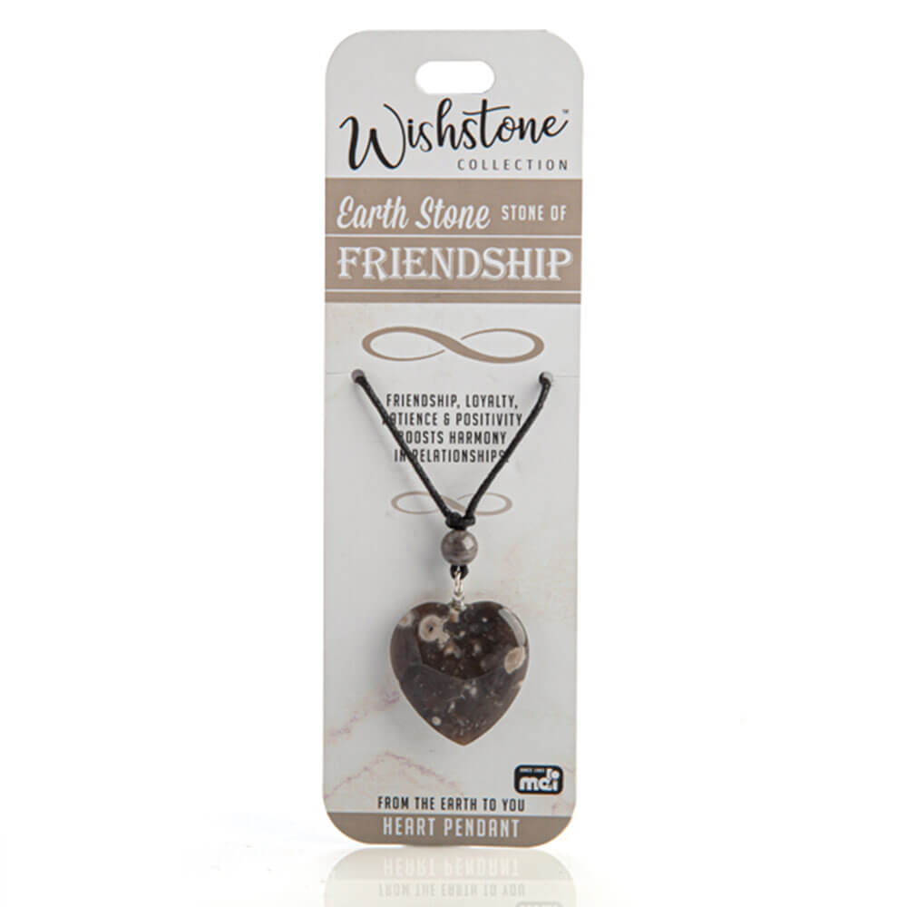 Collection de Wishstone Earth Stone Heart Pendant