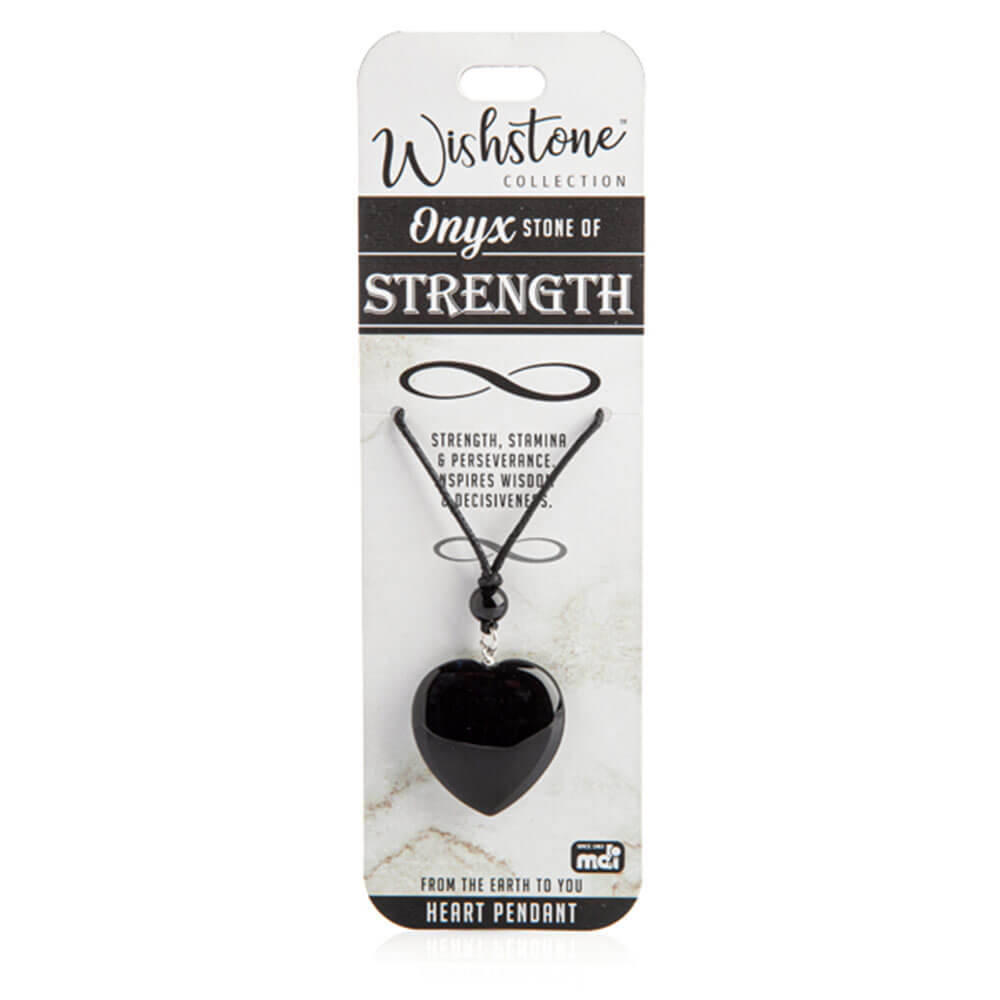 Collection de Wishstone Onyx Heart Pendant