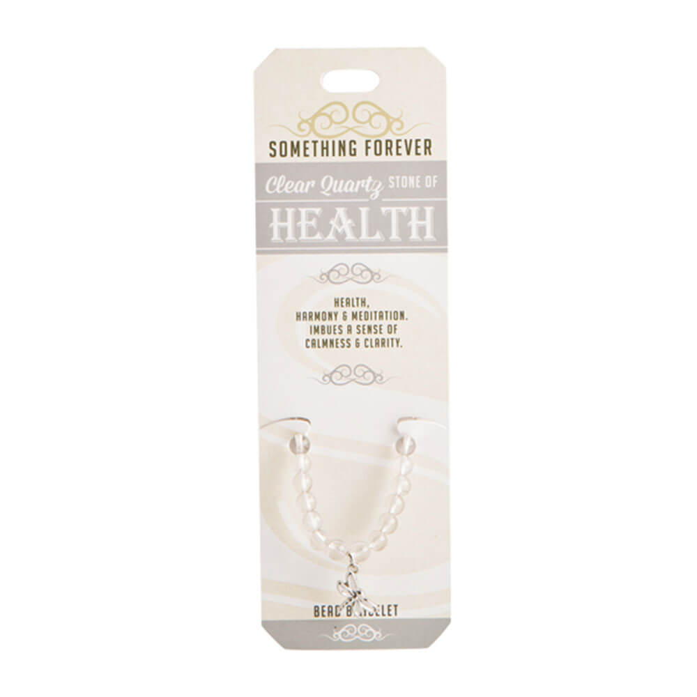 Bracelet de perle de quartz à clairs