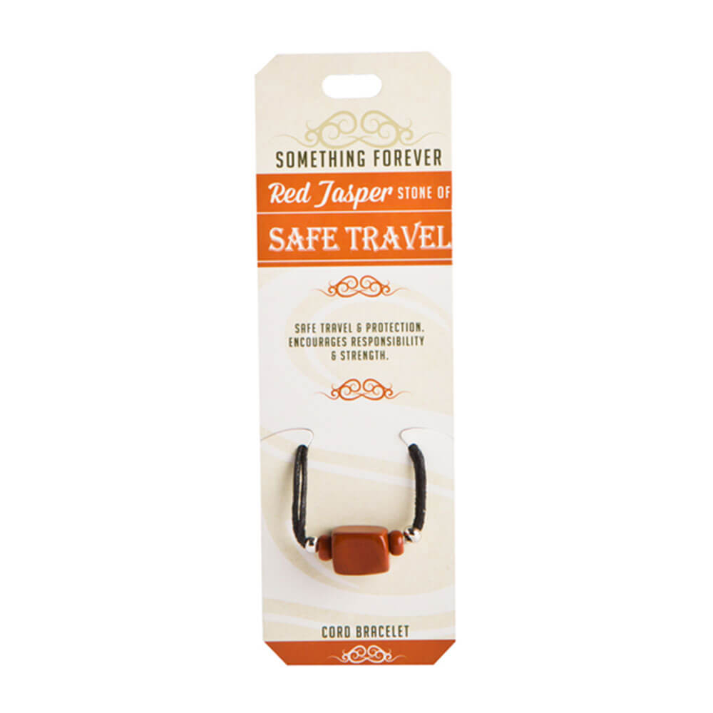 Bracelet à cordon Jasper rouge de Wishstone