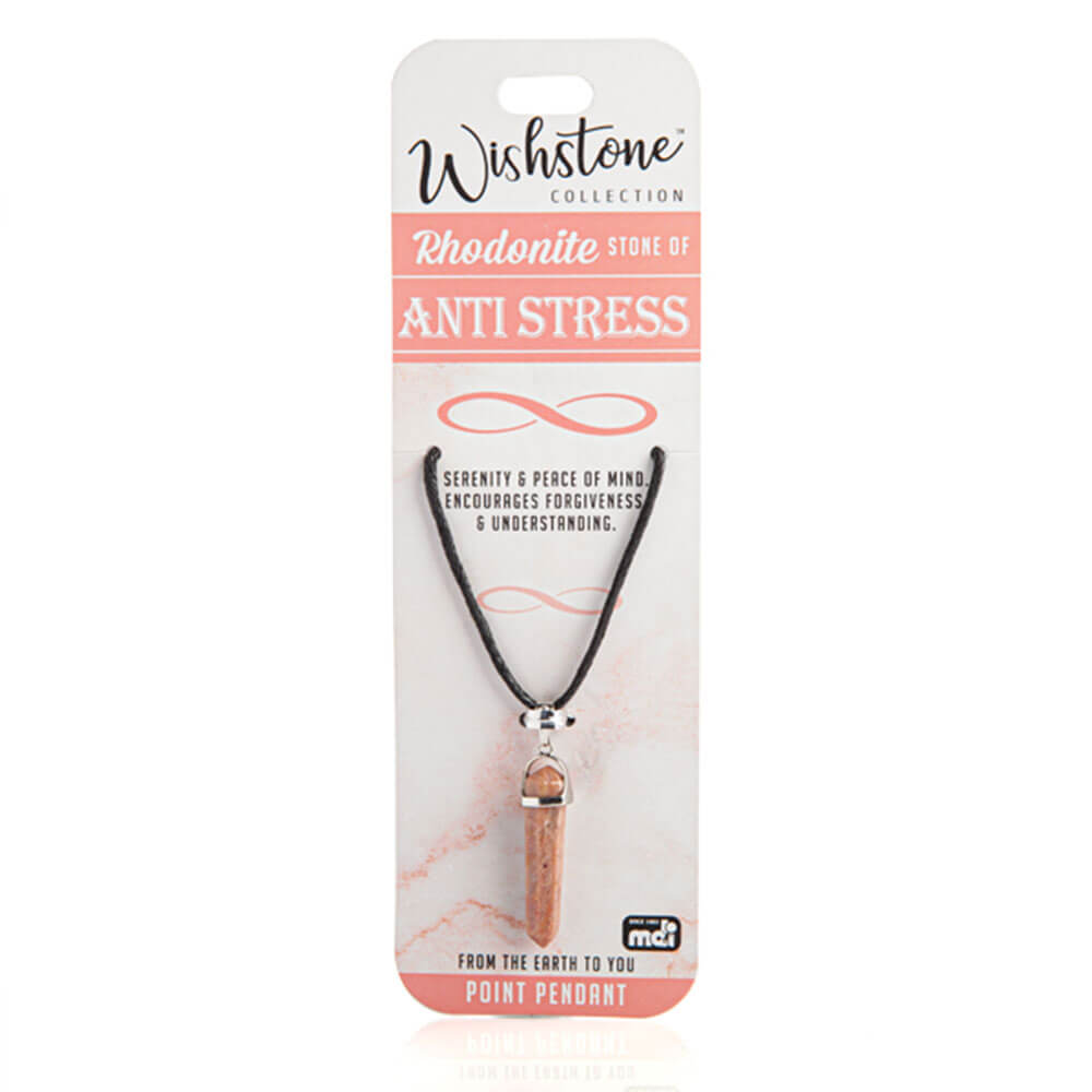 Collection de Wishstone Rhodonite Point Pendant