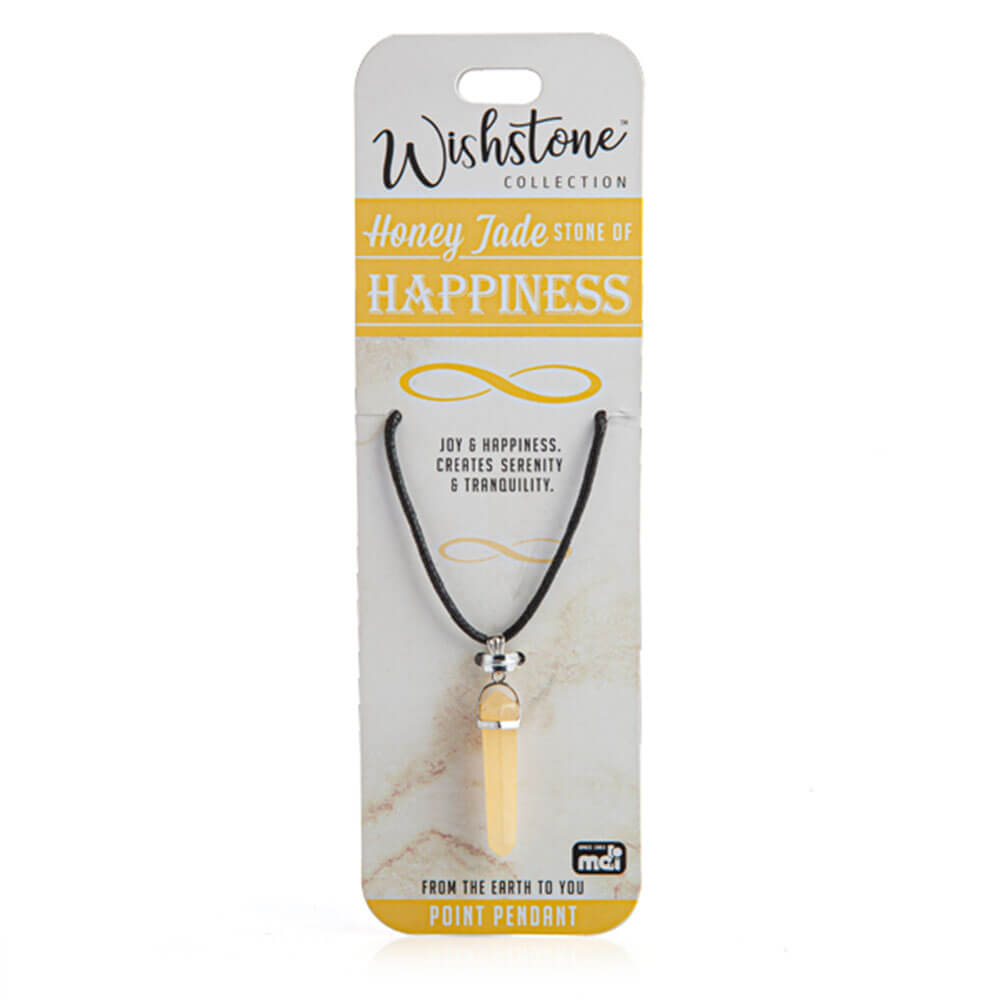 Collection de Wishstone Honey Jade Point Pendant