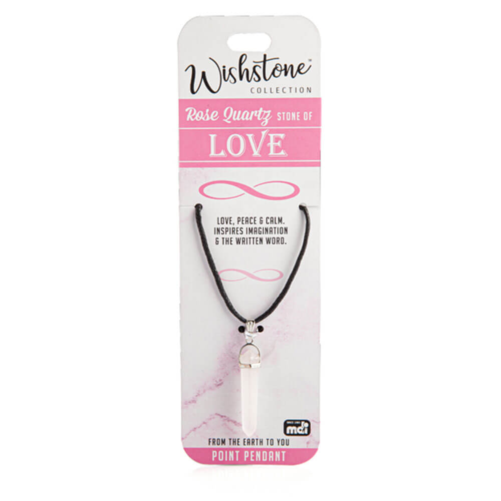 Collection de Wishstone Rose Quartz Point Pendant