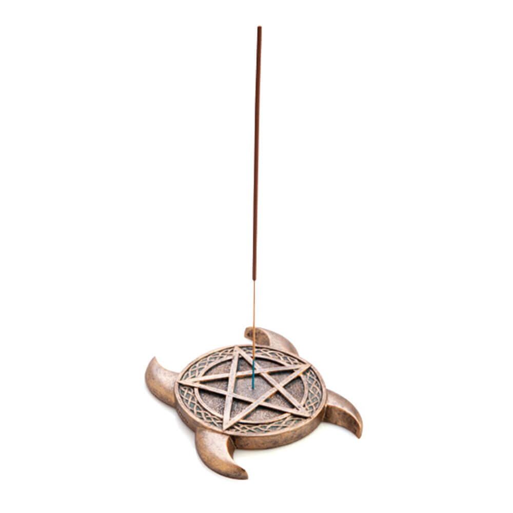Brûleur d'encens de lunes pentacle