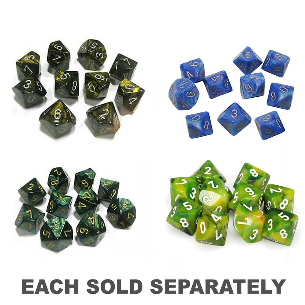 Set à 10 die de Chessex D10 Polyédrique
