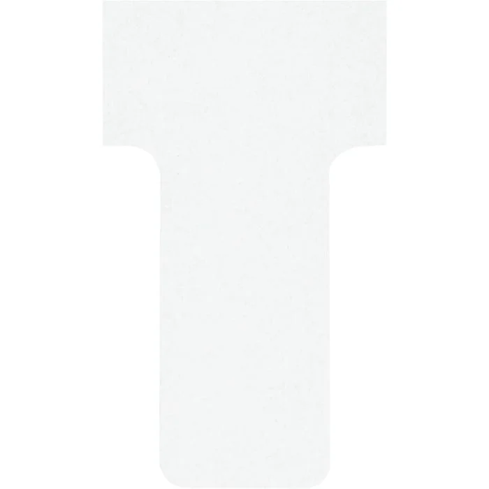 Fiches T - Indice 1 / 28 mm - Blanc NOBO Lot de 100
