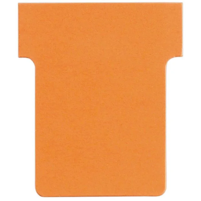 Fiches T - Indice 1.5 / 45 mm - Orange NOBO Lot de 100