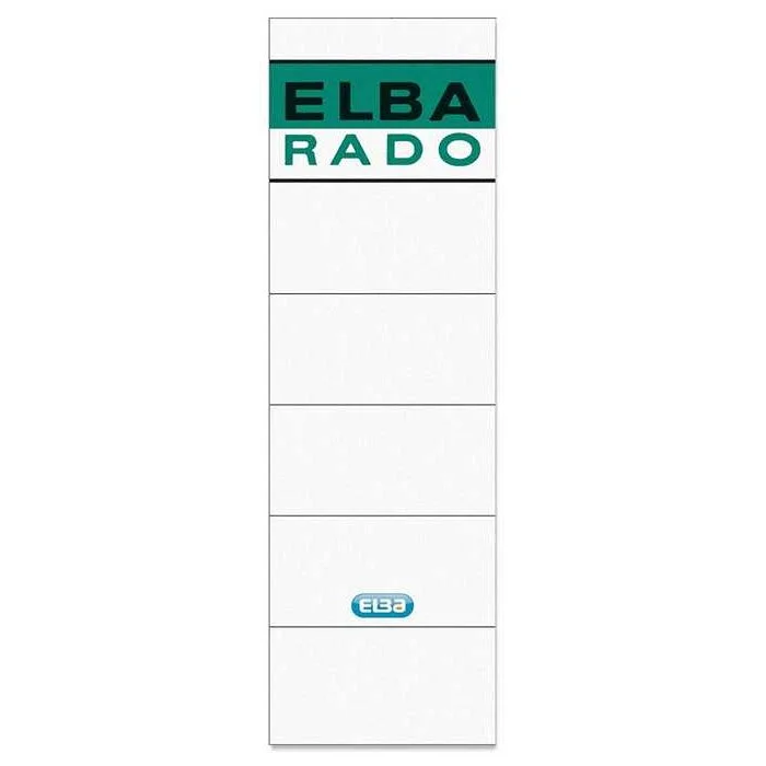 Etiquettes Dos de classeur 80 mm - 59 x 190 mm - Blanc ELBA Lot de 10