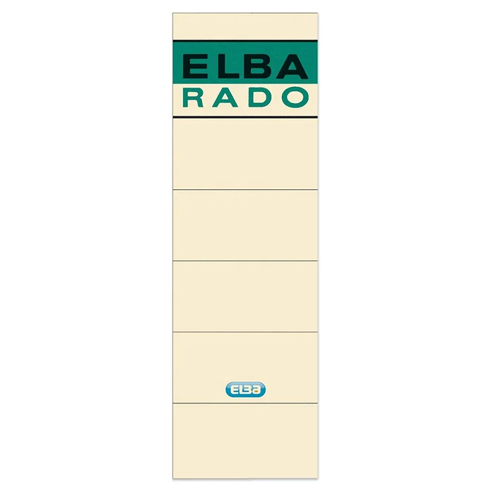 Etiquettes Dos de classeur - 59 x 190 mm - Chamois ELBA Lot de 10