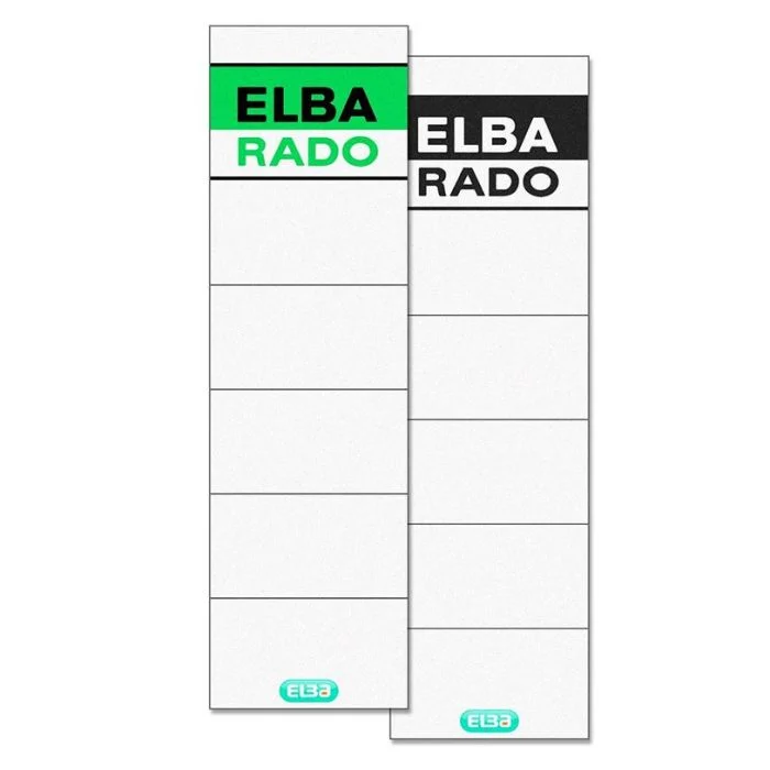 Etiquettes Dos de classeur - 54 x 190 mm - Blanc ELBA Lot de 10