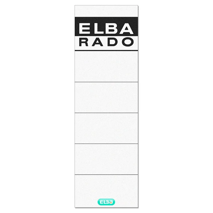 Etiquettes Dos de classeur - 59 x 190 mm - Blanc ELBA Lot de 10