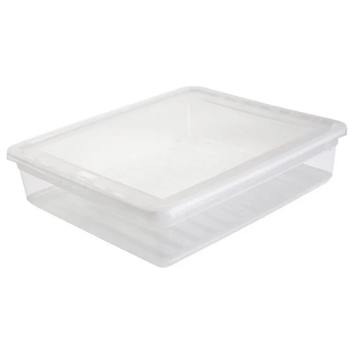 Boite de rangement à couvercle - 9 litres - Transparente KEEEPER