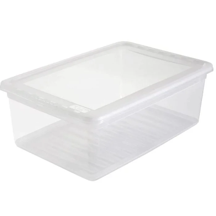 Boite de rangement à couvercle - 11 litres - Transparente KEEEPER