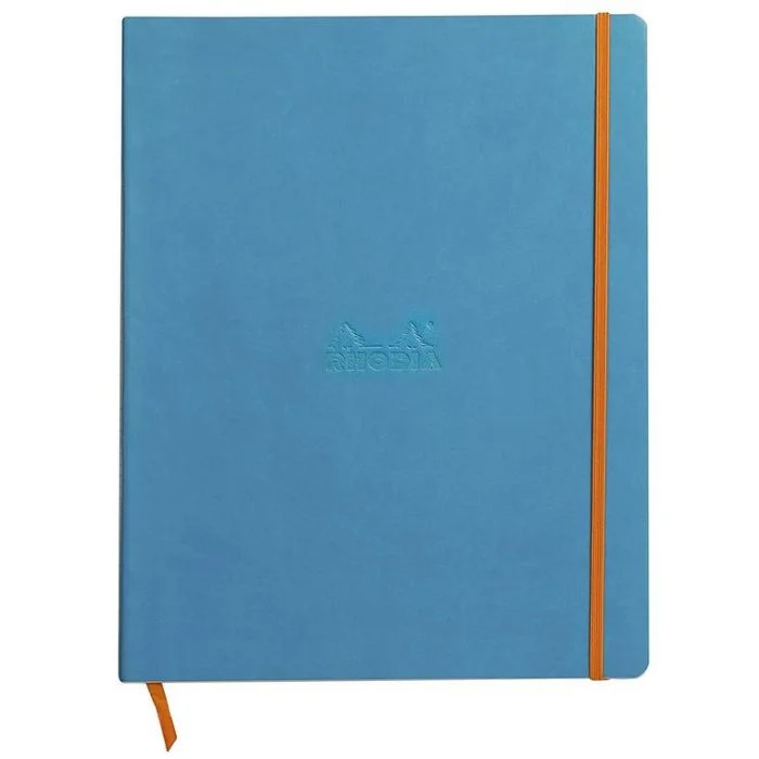 Carnet de Notes RHODIARAMA - Pages lignées A4 - Turquoise RHODIA