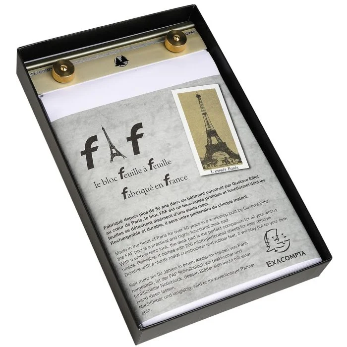 Bloc-Notes FAF n° 4 uni avec recharge - 210 x 135 mm EXACOMPTA