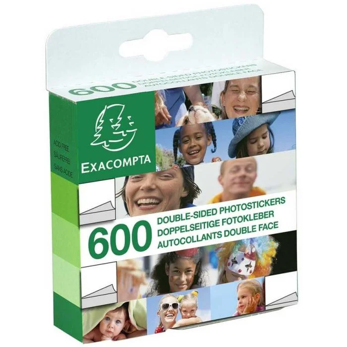 Autocollants Photos double face EXACOMPTA 12991E Lot de 600