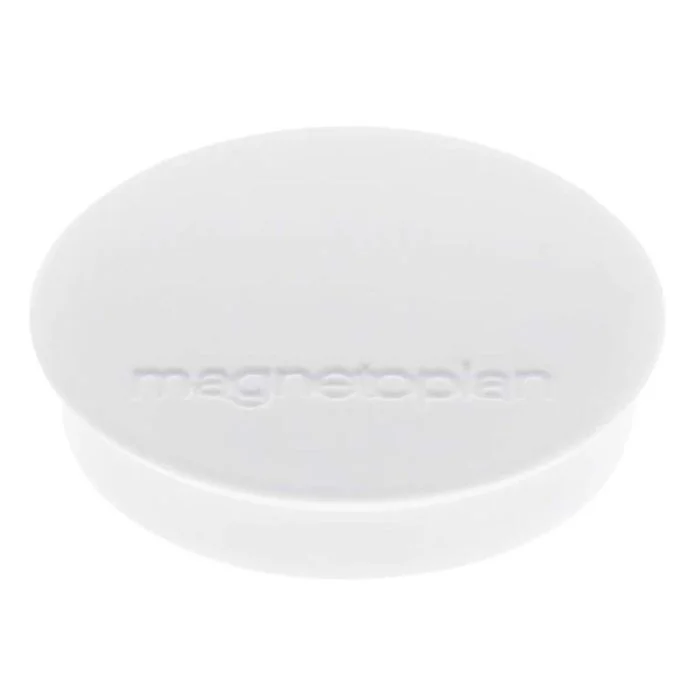 Lot de 10 Aimants ronds Discofix - 30 mm - Blanc MAGNETOPLAN