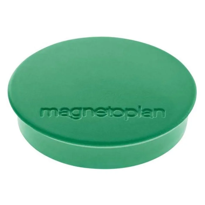 Lot de 10 Aimants ronds Discofix - 30 mm - Vert MAGNETOPLAN
