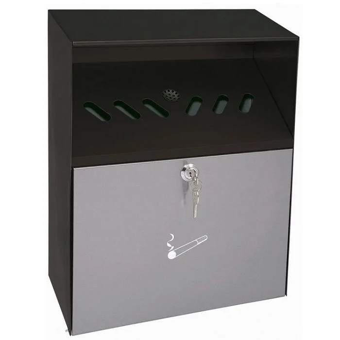 Cendrier mural avec toit anti pluie - 6,8 litres WEDO