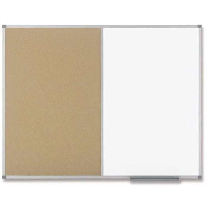Tableau duo blanc magnétique et liège - 1200 x 900 mm NOBO