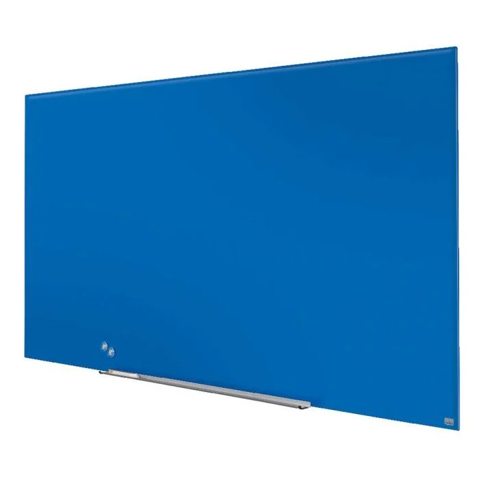 Tableau magnétique en verre - Bleu - 1900 x 1000 mm NOBO 85"