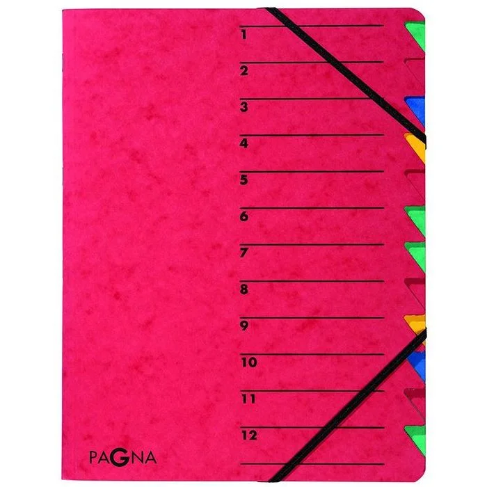 Trieur à élastiques 12 compartiments - Rouge PAGNA