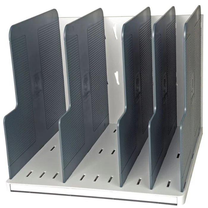 Trieur vertical - 5 intercalaires - A4 - Gris EXACOMPTA Modulotop