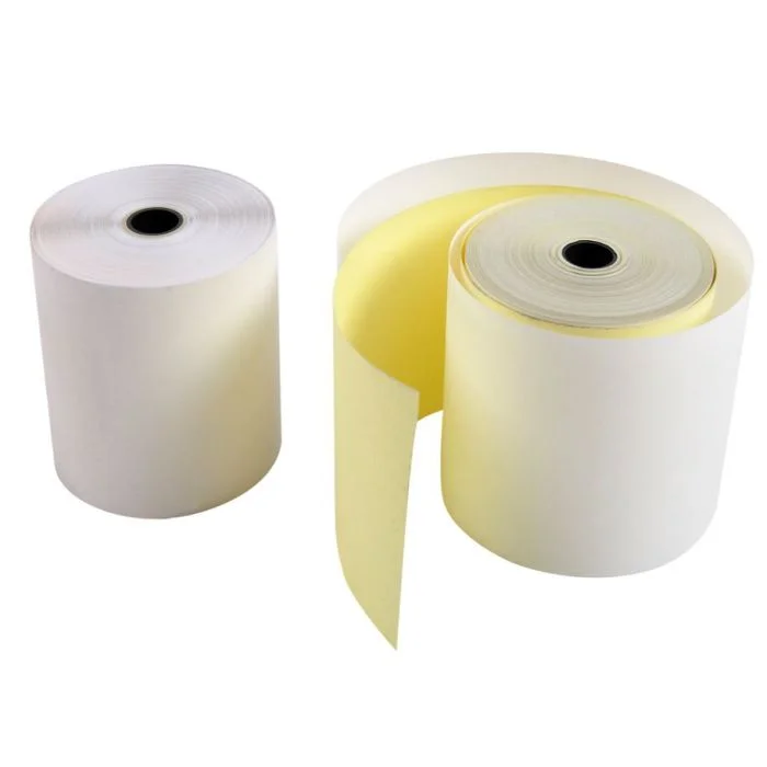 Bobine pour Caisse - 76 x 70 x 12 mm - 2 Plis Chimique autocopiant EXACOMPTA