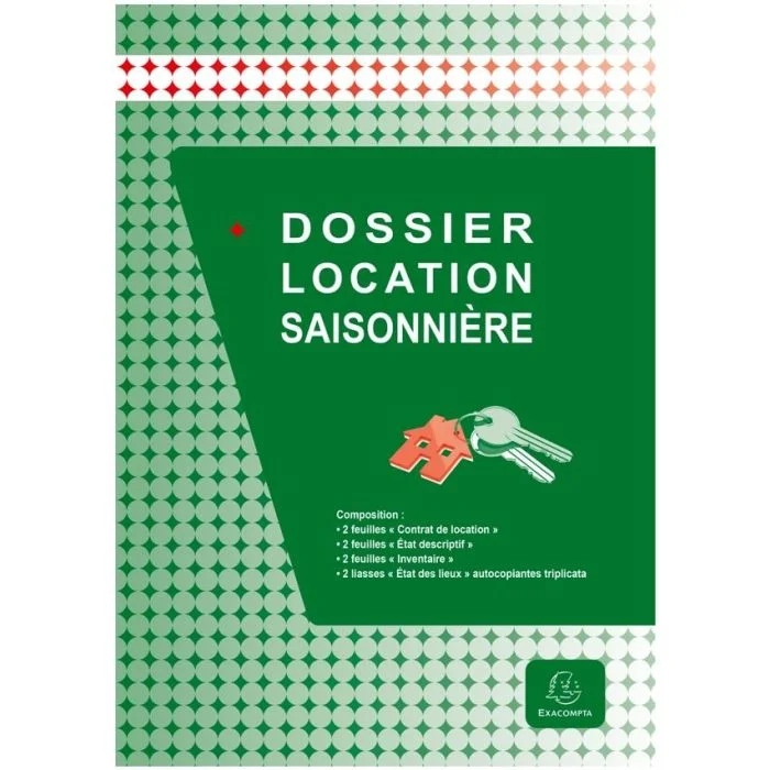 Dossier de location saisonnière EXACOMPTA