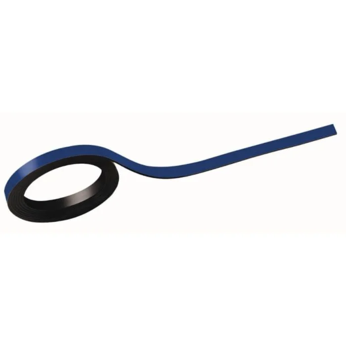Bande magnétique - 5 mm x 1 m - Bleu MAUL Lot de 2