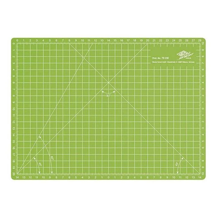 Tapis de Découpe - Vert - A4 WEDO Comfortline