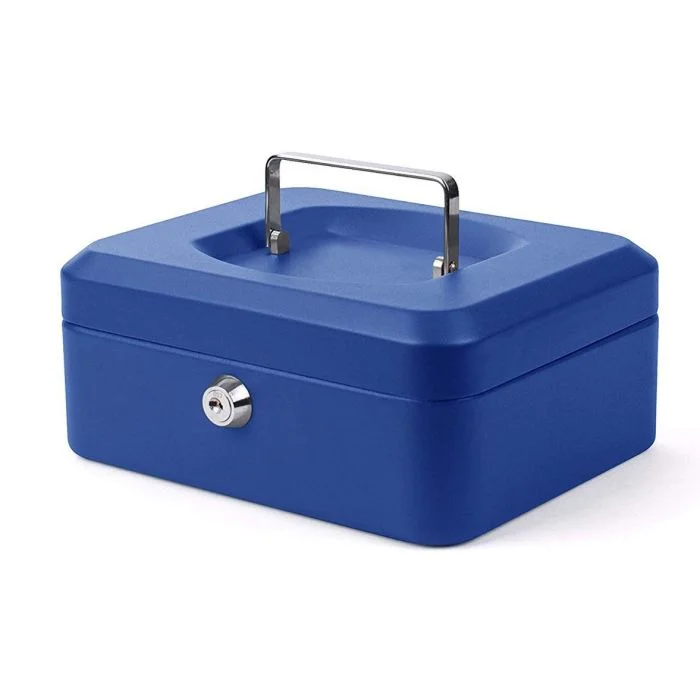 Caisse à Monnaie - Bleu - 150 x 115 x 80 mm PAVO