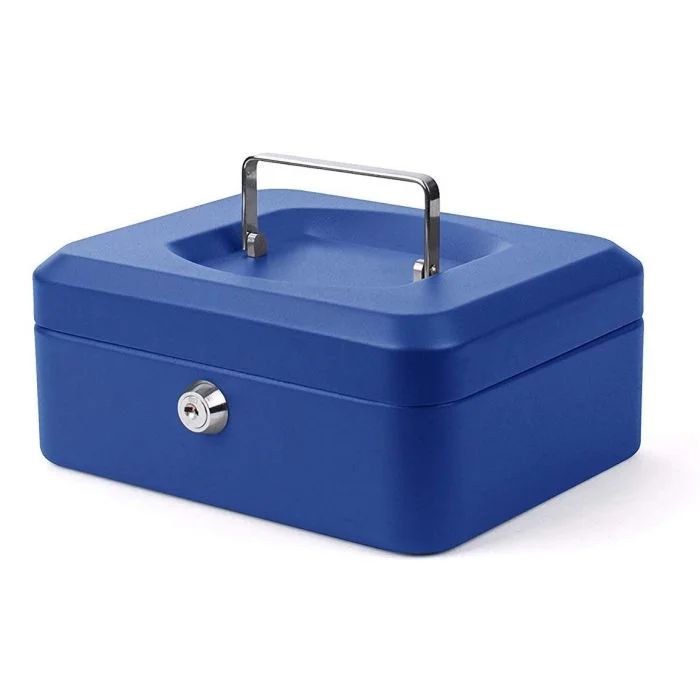 Caisse à monnaie - Bleu - 200 x 160 x 90 mm PAVO