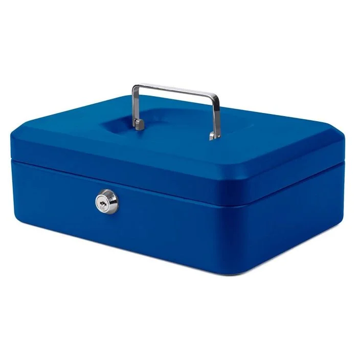 Caisse à monnaie - Bleu - 250 x 180 x 90 mm PAVO