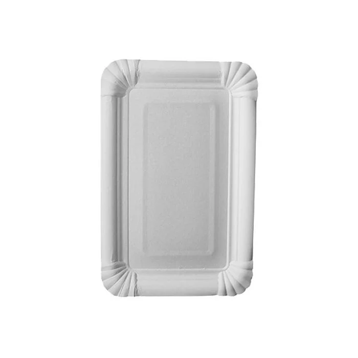 Assiette jetable en carton - 130 x 200 mm PAP STAR Pure Lot de 25