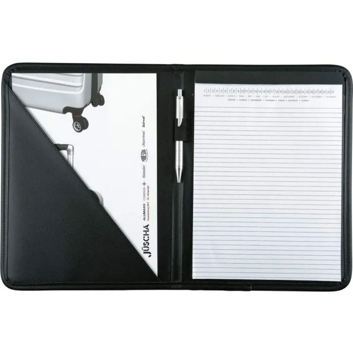 Conférencier A4 en simili-cuir - SAVONA Noir ALASSIO