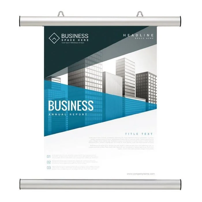 Rail pour Porte-affiche A0 mural ou à suspendre - Profil de 855 mm FRANKEN