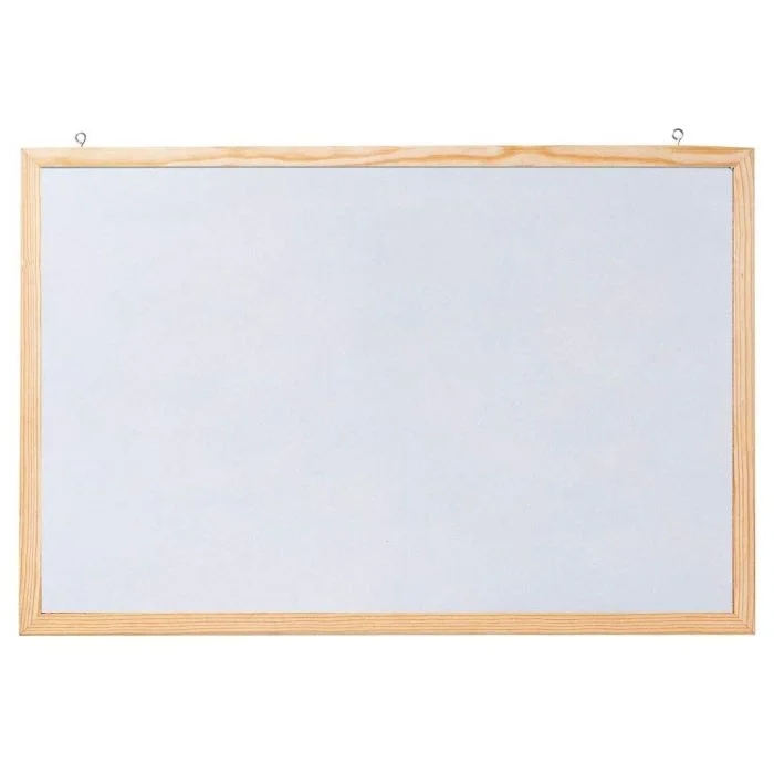 Tableau magnétique blanc cadre bois - 1000 x 600 mm FRANKEN