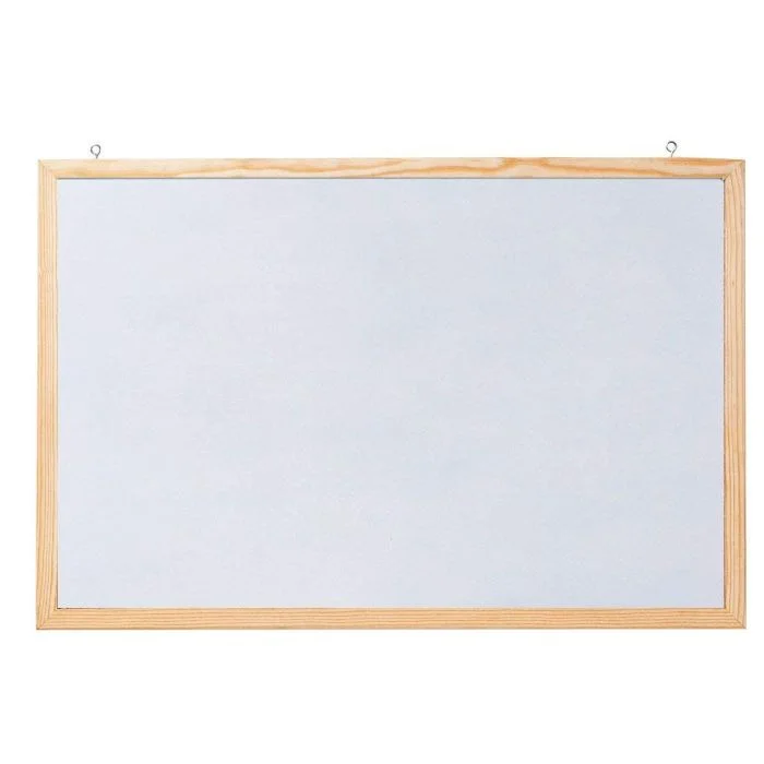 Tableau magnétique blanc cadre bois - 800 x 600 mm FRANKEN