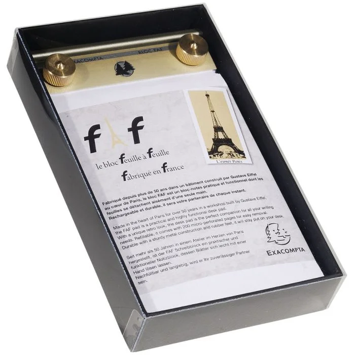 Bloc-Notes FAF n° 2 avec recharge - Feuilles unies EXACOMPTA