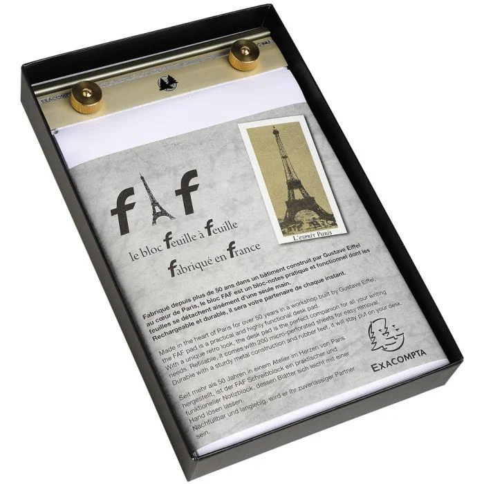 Bloc-Notes FAF n° 3 avec recharge - Feuilles unies EXACOMPTA