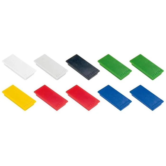Lot de 10 Aimants - 50 x 23 mm - Assortiment FRANKEN