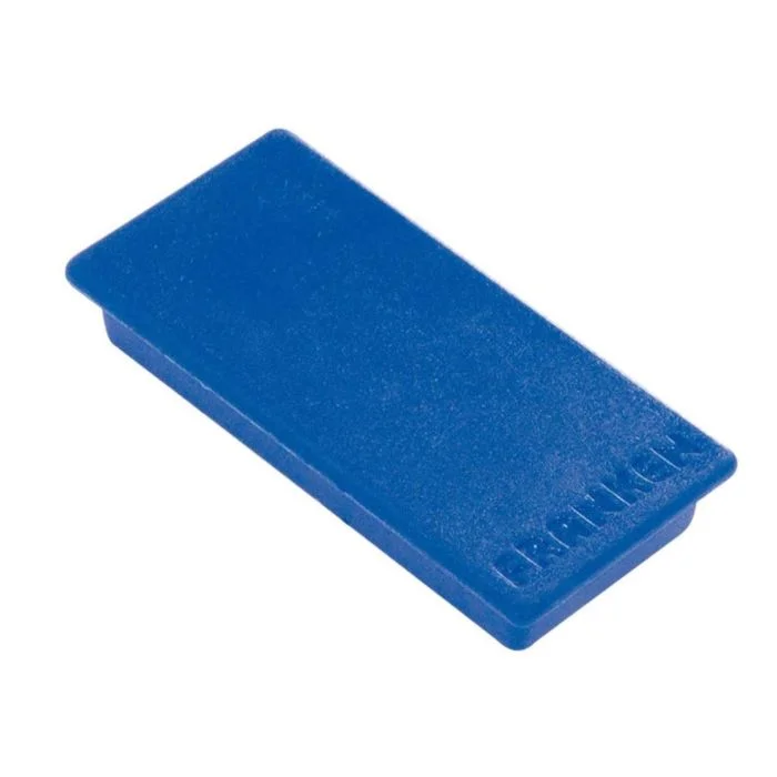 Lot de 10 Aimants - 50 x 23 mm - Bleu foncé FRANKEN