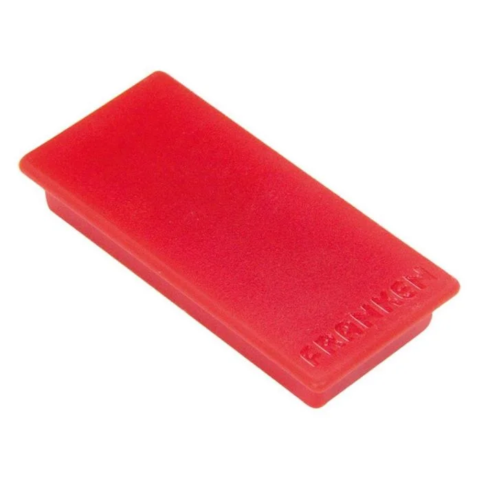 Lot de 10 Aimants - 50 x 23 mm - Rouge FRANKEN
