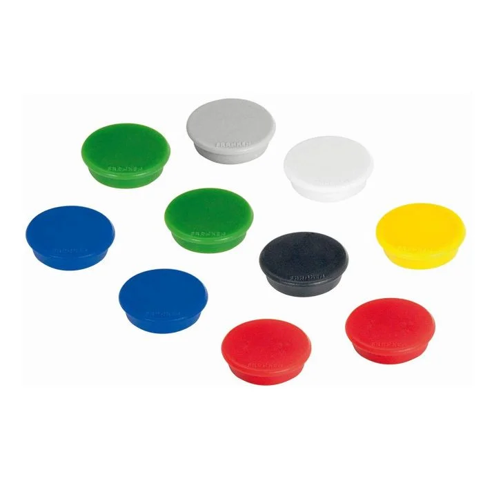 Lot de 10 Aimants ronds - 32 mm - Assortiment FRANKEN